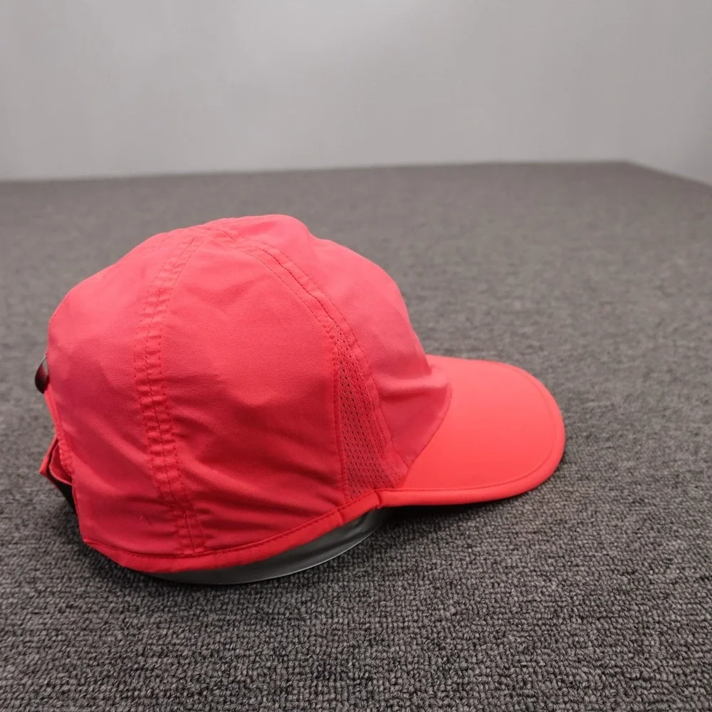 Under Armour Hat Cap Strap Back Womens One Size Pink Reflective Logo Athletic
